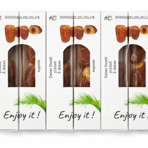 Dates Snack Box of 40 snacks No fruit stones ( SEEDLESS) 3 dates in snack