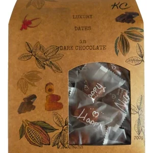 Dates in dark chocolate luxury gift delicious treat 700g Packed individually